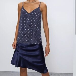 Aritzia Babaton Everly Camisole Pure Indigo/Frap Cream